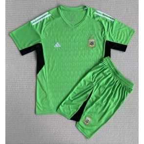 Argentina Målmand Replika Babytøj Hjemmebanesæt Børn VM 2022 Kortærmet (+ Korte bukser)